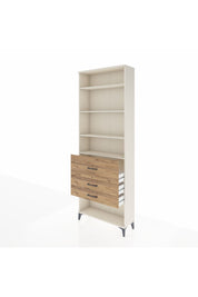 Arges Dolap 4 Raflı 3 Çekmeceli 88x30x243 Aytaşı-Çam