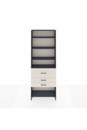 Arges Dolap 4 Raflı 3 Çekmeceli 88x30x243 Antrasit-Aytaşı