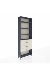 Arges Dolap 4 Raflı 3 Çekmeceli 88x30x243 Antrasit-Aytaşı