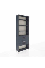 Arges Dolap 4 Raflı 3 Çekmeceli 88x30x243 Antrasit-Antrasit