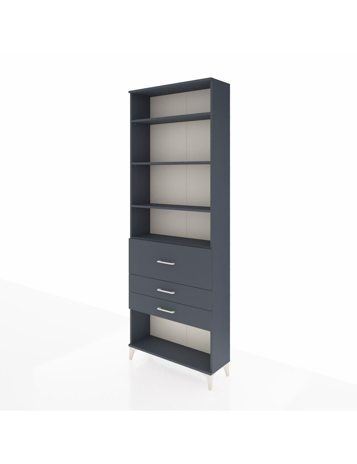 Arges Dolap 4 Raflı 3 Çekmeceli 88x30x243 - S33M088V5A