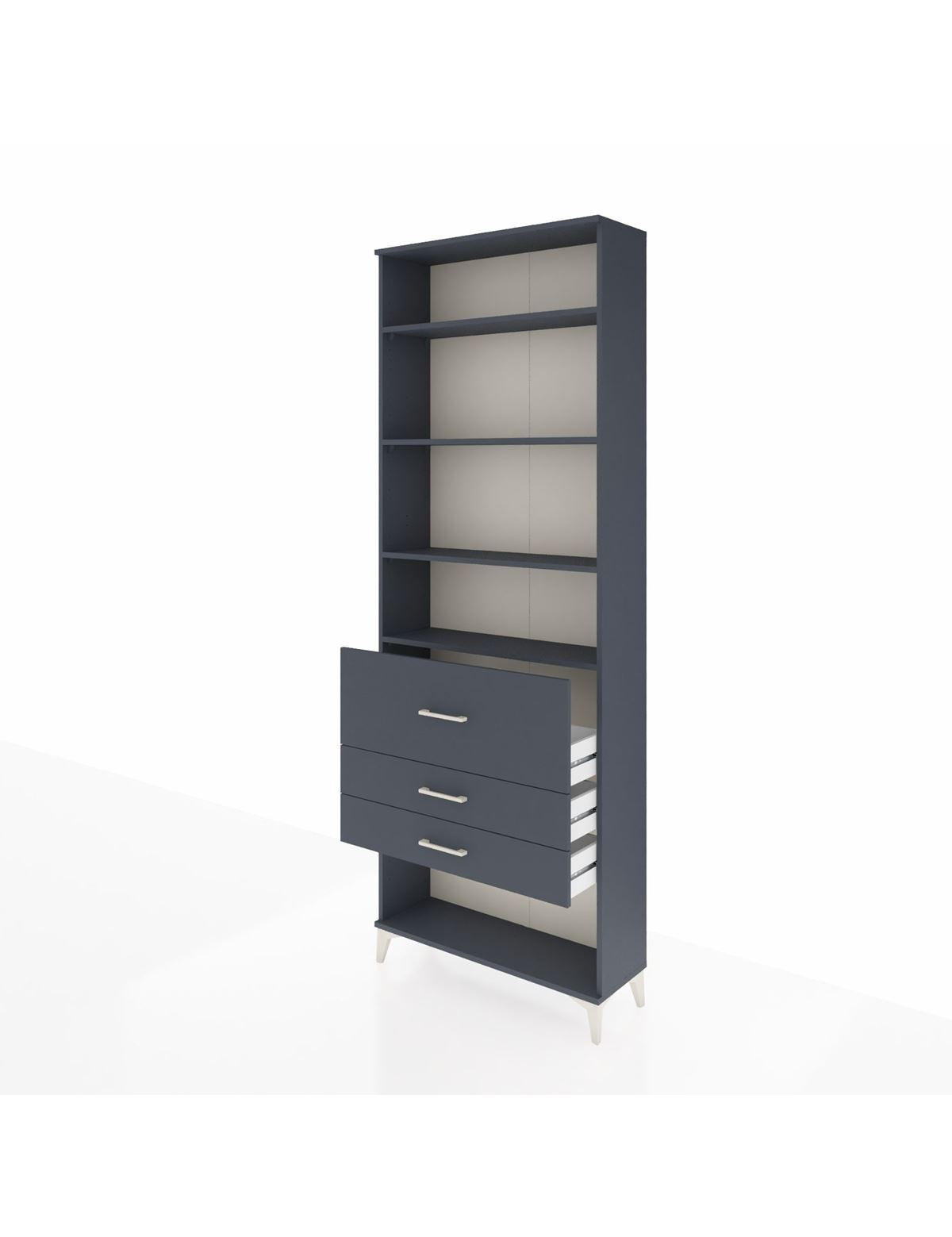 Arges Dolap 4 Raflı 3 Çekmeceli 88x30x243 - S33M088V5A