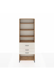 Arges Dolap 4 Raflı 3 Çekmeceli 88x30x243 Çam-Aytaşı