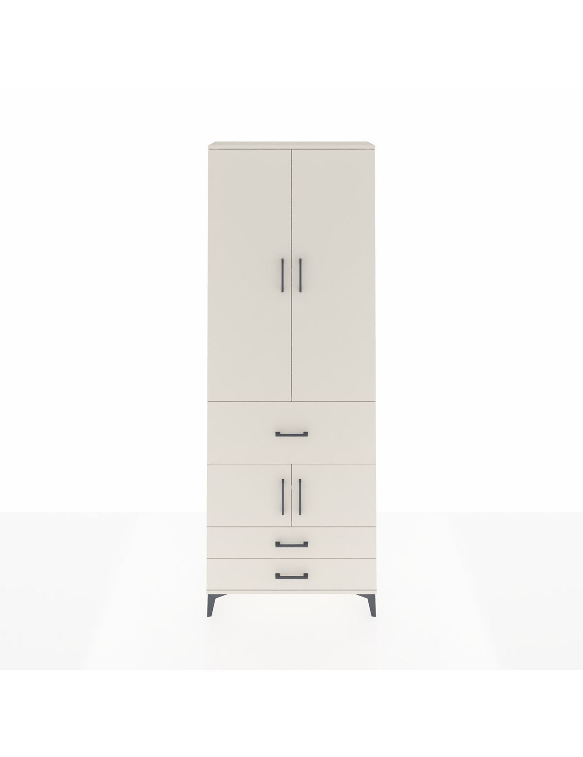 Arges Dolap 5 Raflı 3 Çekmeceli 4 Kapaklı 88x30x243 Aytaşı-Aytaşı