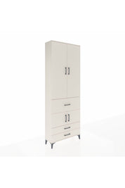 Arges Dolap 5 Raflı 3 Çekmeceli 4 Kapaklı 88x30x243 Aytaşı-Aytaşı