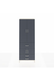 Arges Dolap 5 Raflı 3 Çekmeceli 4 Kapaklı 88x30x243 Aytaşı-Antrasit