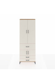 Arges Dolap 5 Raflı 3 Çekmeceli 4 Kapaklı 88x30x243 Çam-Aytaşı