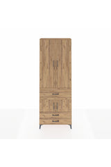 Arges Dolap 5 Raflı 3 Çekmeceli 4 Kapaklı 88x30x243