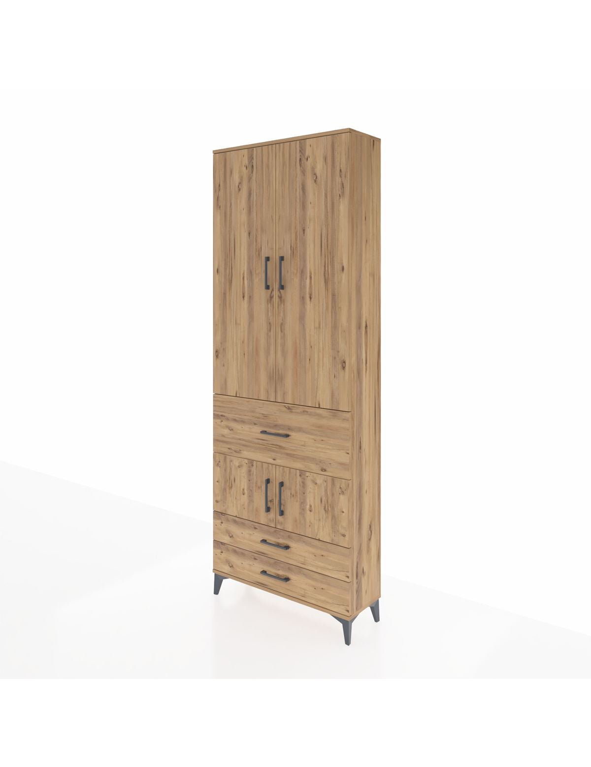 Arges Dolap 5 Raflı 3 Çekmeceli 4 Kapaklı 88x30x243 - S33M089V9A