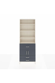 Arges Dolap 5 Raflı 3 Çekmeceli 2 Kapaklı 88x30x243 Aytaşı-Antrasit