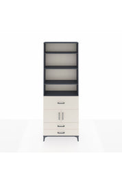 Arges Dolap 5 Raflı 3 Çekmeceli 2 Kapaklı 88x30x243 Antrasit-Aytaşı