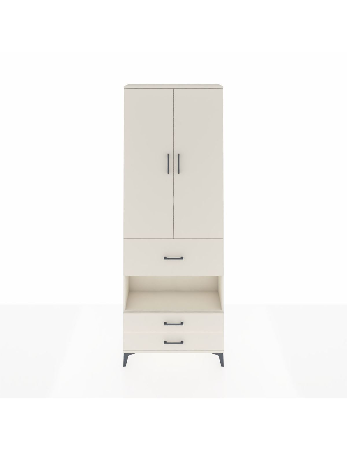 Arges Dolap 5 Raflı 3 Çekmeceli 2 Kapaklı 88x30x243 Aytaşı-Aytaşı