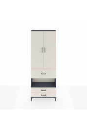 Arges Dolap 5 Raflı 3 Çekmeceli 2 Kapaklı 88x30x243 Antrasit-Aytaşı