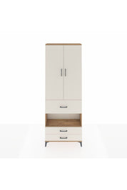 Arges Dolap 5 Raflı 3 Çekmeceli 2 Kapaklı 88x30x243 Çam-Aytaşı