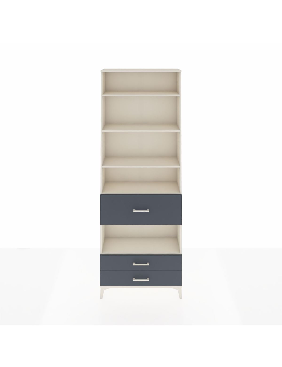 Arges Dolap 5 Raflı 3 Çekmeceli 88x30x243 Aytaşı-Antrasit