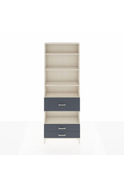 Arges Dolap 5 Raflı 3 Çekmeceli 88x30x243 Aytaşı-Antrasit