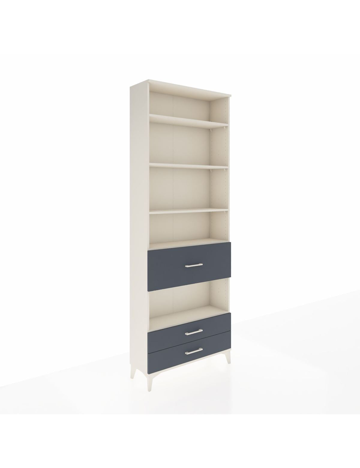 Arges Dolap 5 Raflı 3 Çekmeceli 88x30x243 Aytaşı-Antrasit