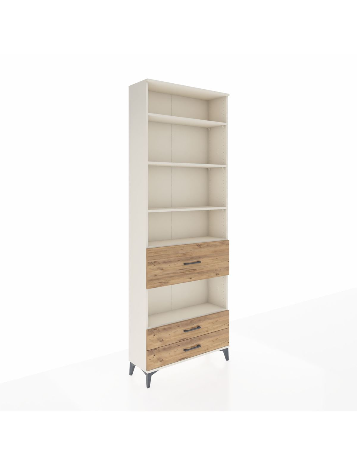 Arges Dolap 5 Raflı 3 Çekmeceli 88x30x243 Aytaşı-Çam