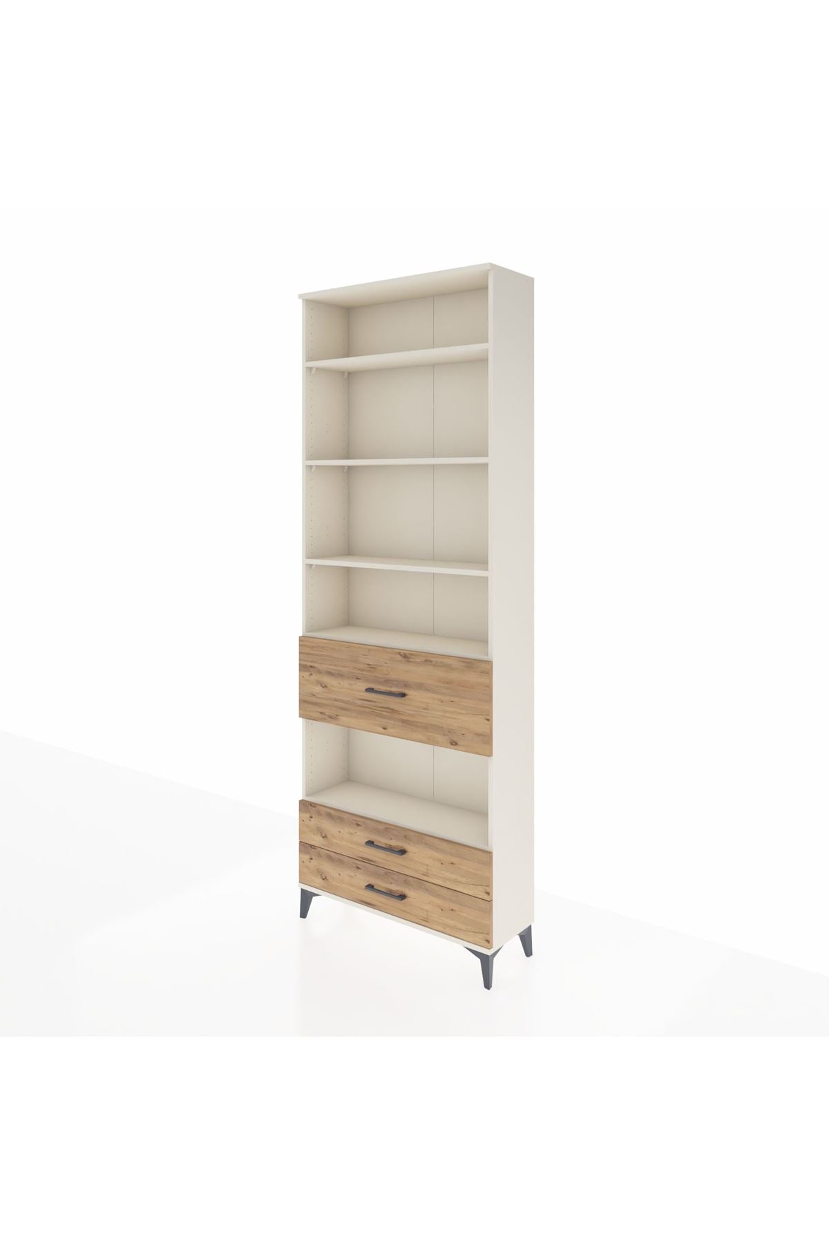 Arges Dolap 5 Raflı 3 Çekmeceli 88x30x243 Aytaşı-Çam