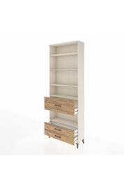 Arges Dolap 5 Raflı 3 Çekmeceli 88x30x243 Aytaşı-Çam