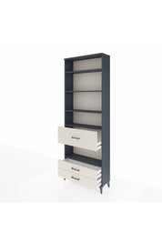 Arges Dolap 5 Raflı 3 Çekmeceli 88x30x243 Antrasit-Aytaşı