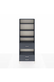Arges Dolap 5 Raflı 3 Çekmeceli 88x30x243 Antrasit-Antrasit
