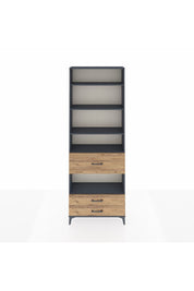 Arges Dolap 5 Raflı 3 Çekmeceli 88x30x243 Antrasit-Çam