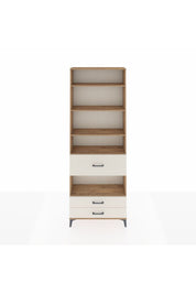 Arges Dolap 5 Raflı 3 Çekmeceli 88x30x243 Çam-Aytaşı