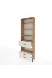 Arges Dolap 5 Raflı 3 Çekmeceli 88x30x243 Çam-Aytaşı