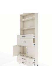 Arges Dolap 4 Raflı 4 Çekmeceli 2 Kapaklı 88x30x243 Aytaşı-Aytaşı