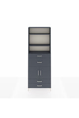 Arges Dolap 4 Raflı 4 Çekmeceli 2 Kapaklı 88x30x243
