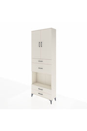 Arges Dolap 4 Raflı 4 Çekmeceli 2 Kapaklı 88x30x243 Aytaşı-Aytaşı