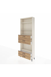 Arges Dolap 4 Raflı 4 Çekmeceli 88x30x243 Aytaşı-Çam