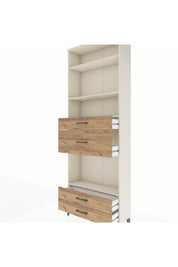 Arges Dolap 4 Raflı 4 Çekmeceli 88x30x243 Aytaşı-Çam