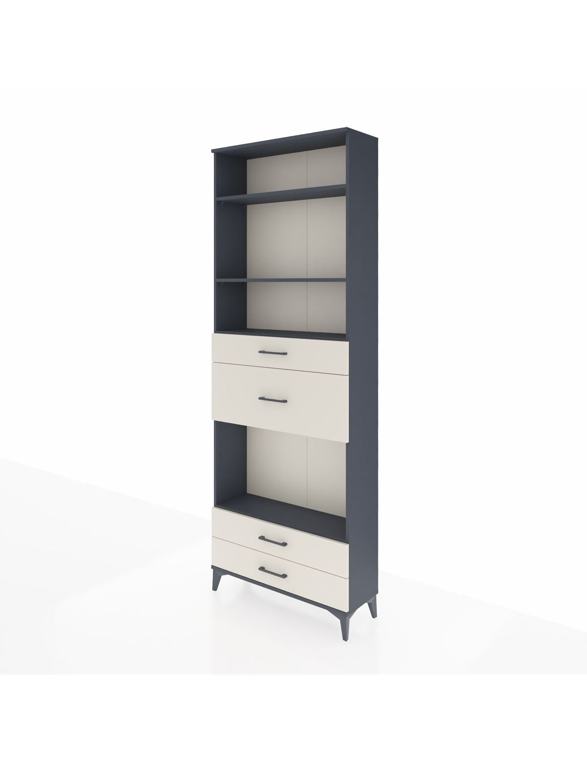 Arges Dolap 4 Raflı 4 Çekmeceli 88x30x243 - S33M096V4A