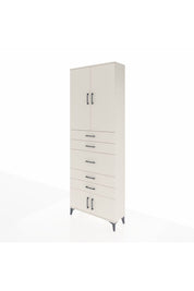 Arges Dolap 3 Raflı 5 Çekmeceli 4 Kapaklı 88x30x243 Aytaşı-Aytaşı
