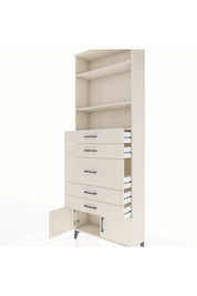 Arges Dolap 3 Raflı 5 Çekmeceli 2 Kapaklı 88x30x243 Aytaşı-Aytaşı