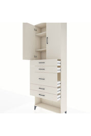 Arges Dolap 3 Raflı 5 Çekmeceli 2 Kapaklı 88x30x243 Aytaşı-Aytaşı