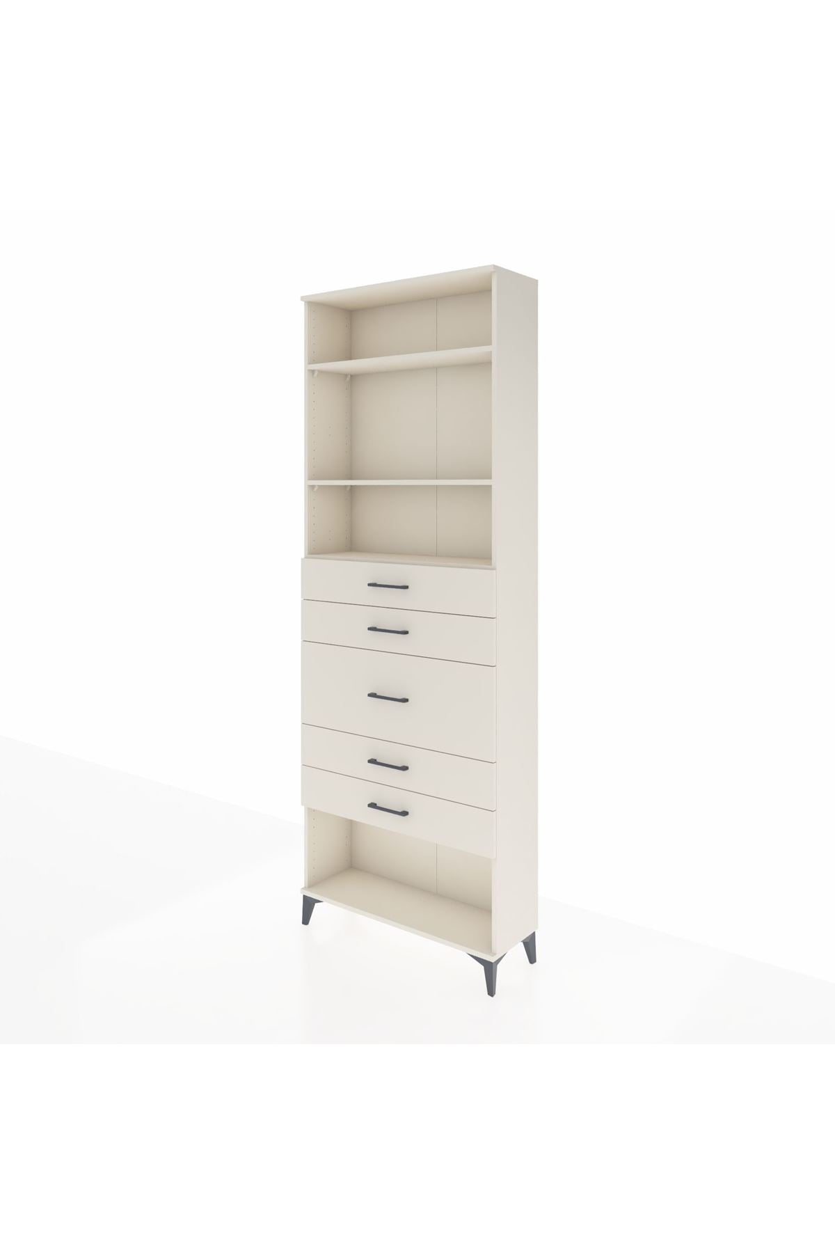 Arges Dolap 3 Raflı 5 Çekmeceli 88x30x243 Aytaşı-Aytaşı