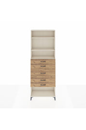 Arges Dolap 3 Raflı 5 Çekmeceli 88x30x243 Aytaşı-Çam