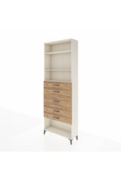 Arges Dolap 3 Raflı 5 Çekmeceli 88x30x243 Aytaşı-Çam