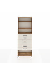 Arges Dolap 3 Raflı 5 Çekmeceli 88x30x243