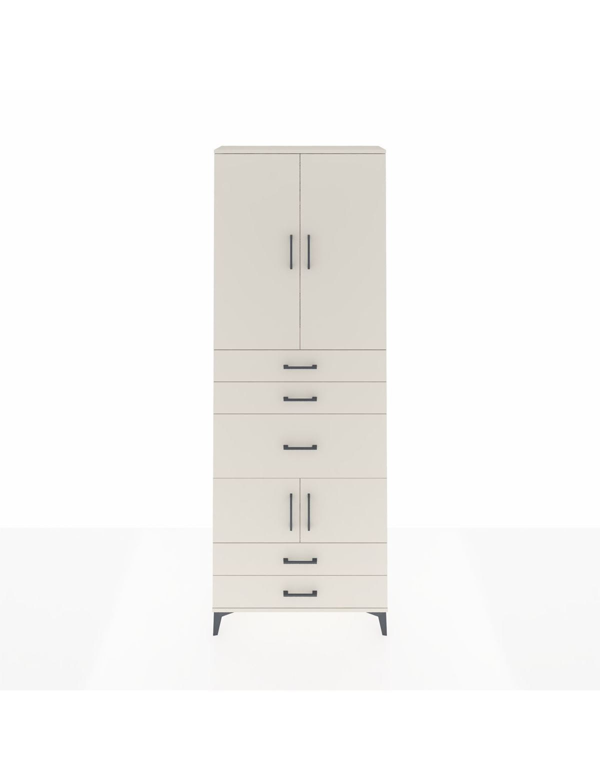 Arges Dolap 4 Raflı 5 Çekmeceli 4 Kapaklı 88x30x243 Aytaşı-Aytaşı