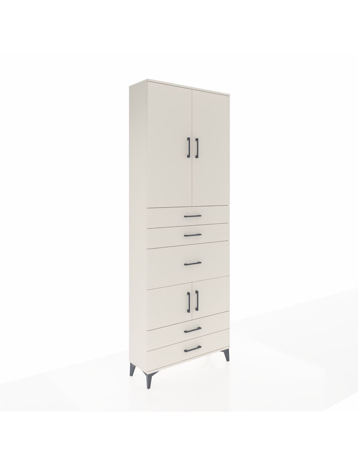 Arges Dolap 4 Raflı 5 Çekmeceli 4 Kapaklı 88x30x243 Aytaşı-Aytaşı