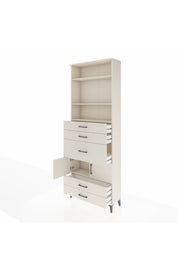 Arges Dolap 4 Raflı 5 Çekmeceli 2 Kapaklı 88x30x243 Aytaşı-Aytaşı