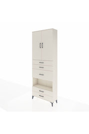 Arges Dolap 4 Raflı 5 Çekmeceli 2 Kapaklı 88x30x243 Aytaşı-Aytaşı