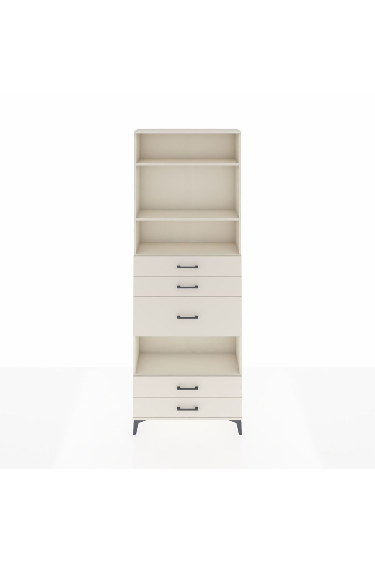 Arges Dolap 4 Raflı 5 Çekmeceli 88x30x243 Aytaşı-Aytaşı