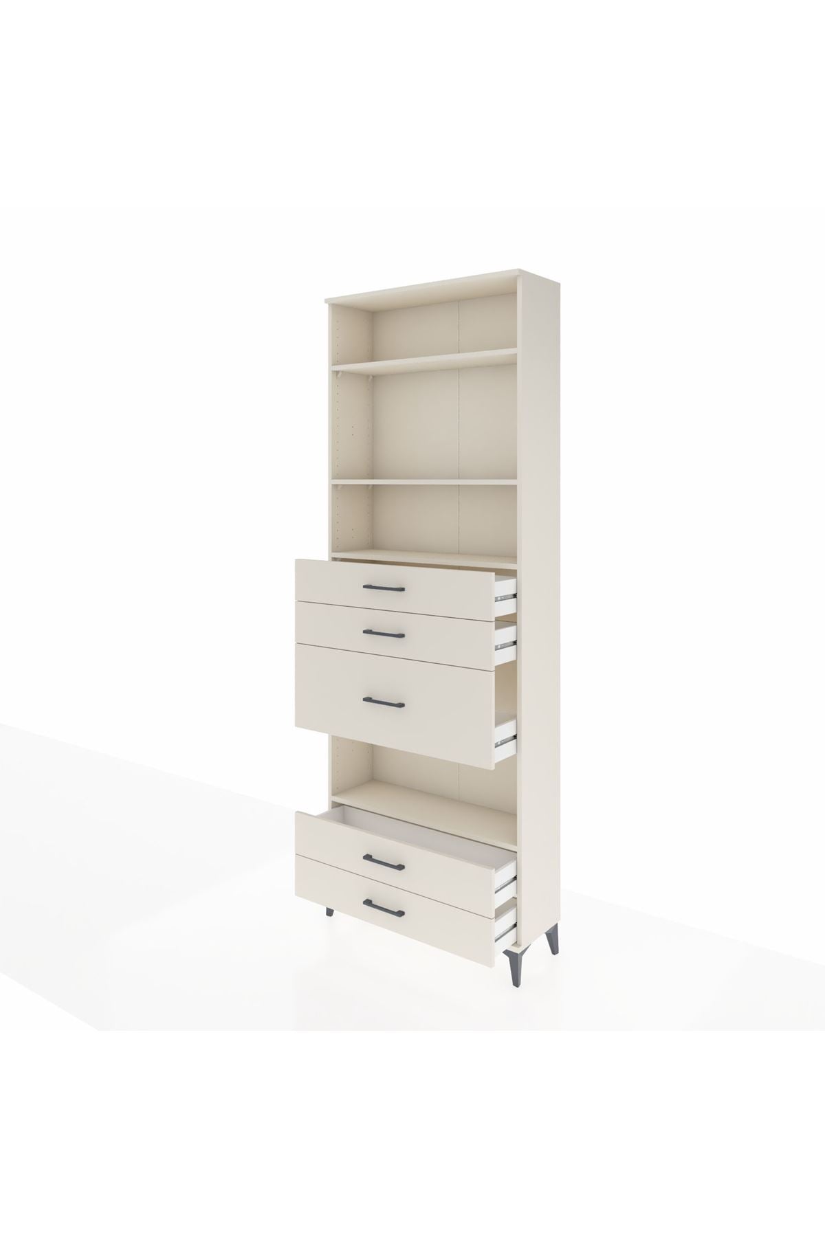 Arges Dolap 4 Raflı 5 Çekmeceli 88x30x243 Aytaşı-Aytaşı