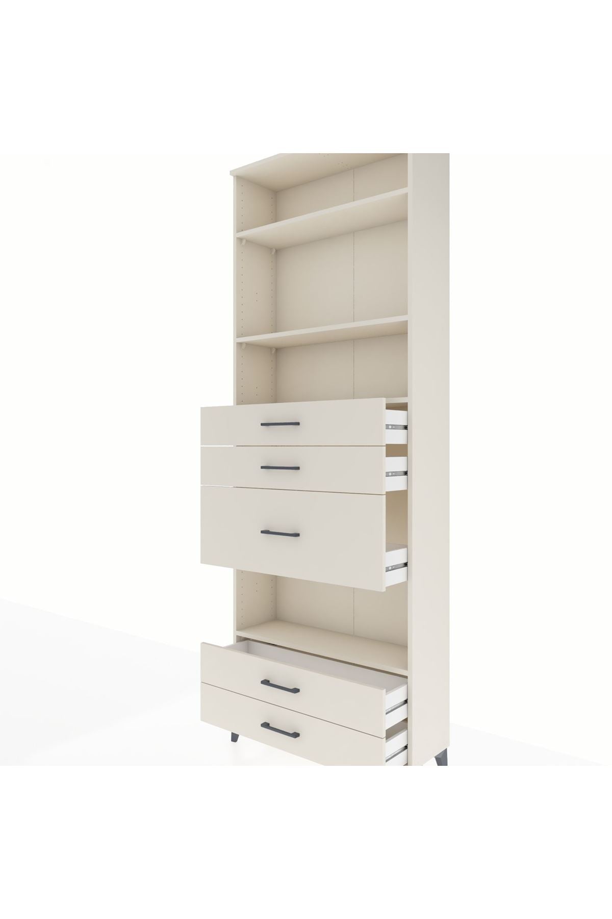 Arges Dolap 4 Raflı 5 Çekmeceli 88x30x243 Aytaşı-Aytaşı