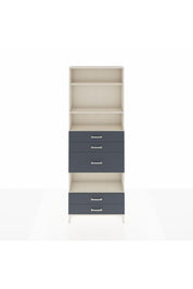 Arges Dolap 4 Raflı 5 Çekmeceli 88x30x243 Aytaşı-Antrasit